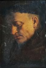 Attribué à Gaspard de CRAYER (1584-1669)
Etude de tête de moine
Papier...