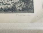 Jean FRÉLAUT (1879-1954)
Paysage, 1929. 
Gravure signée en bas à droite
20.5...