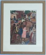 Jean BOUCHAUD (1891-1977)
Scène animée au Dahomey
Huile signée en bas à...