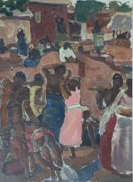Jean BOUCHAUD (1891-1977)
Scène animée au Dahomey
Huile signée en bas à...