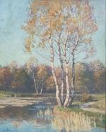 A. WAGNAND (XIX-XXème)
L'étang de Villebon, environs de Paris
Huile sur toile...