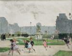 Jules-René HERVE (1887-1981)
Paris, enfants jouant au jardin des Tuileries
Huile sur...