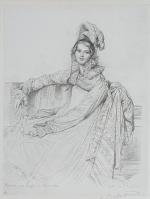 d'après Jean Auguste Dominique INGRES (1780-1867)
gravé par Jean CORABOEUF (1870-1947)
Madame...