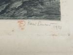René PINARD (1883-1938) d'après Backhuysen
Marine, 1921. 
Gravure signée, datée en...