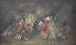 Alexandre Jacques CHANTRON (1842-1918)
Jeté de fleurs, 1880.
Huile sur toile signée...