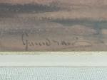 ECOLE FRANCAISE fin XIXème
Paysage 
Aquarelle signée en bas à droite
15...