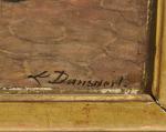 Léon DANSAERT (1830-1909)
La partie de cartes
Huile sur acajou signée en...
