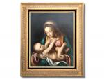 ECOLE ITALIENNE du XVIème 
Vierge à l'enfant
Huile sur toile
65 x...