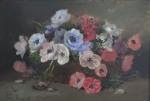 Marie-Rose MARQUETTE (XIX-XXème)
Jeté de fleurs
Huile sur toile signée en bas...