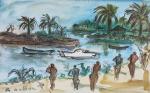 Roland DUBUC (1924-1998)
Paysage de la Guadeloupe
Aquarelle signée en bas à...