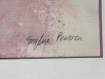 Sophie BUSSON (née en 1945)
Jeune femme aux fleurs
Aquarelle signée en...