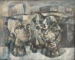 Enzo CINI [italien] (1921-2002)
Personnages
Huile sur toile signée en bas à...