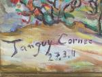 Tanguy CORNEC (né en 1970)
Vue sur la ville, 2011. 
Huile...