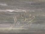 M. SECHER (XXème)
Voiliers en mer
Huile sur toile signée en bas...