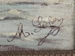 M. SECHER (XXème)
Voilier près des côtes
Huile sur toile signée en...