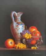 Georges PORCEL (né en 1931)
Aiguière et fruits
Huile sur toile signée...