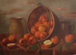 Florent SICHET (1918-2014)
Nature morte aux pommes
Huile sur toile signée en...