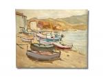 Henri BIARD (1918-2001)
Barques sur la plage en Méditerranée
Huile sur toile...