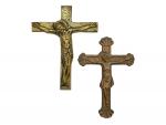 Max LE VERRIER (1891-1973)
Deux crucifix en bronze, signés
14.5 x 11.5...