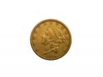 Une pièce or, 20 dollars Liberty, 1866
Lot conservé en banque,...