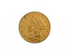 Une pièce or, 20 dollars Liberty, 1873
Lot conservé en banque,...