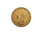 Une pièce or, 20 dollars Liberty, 1888
Lot conservé en banque,...