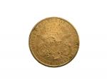Une pièce or, 20 dollars Liberty, 1897
Lot conservé en banque,...