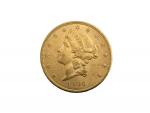 Une pièce or, 20 dollars Liberty, 1906
Lot conservé en banque,...
