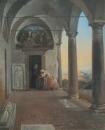 Jean Charles Joseph RÉMOND (1795-1875)
Rome, péristyle du couvent de Saint...