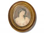 ECOLE FRANCAISE du XIXème
La mort de Cléopâtre
Estampe ovale
18 x 14.2...