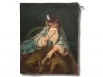 ECOLE FRANCAISE fin XIXème
Portrait d'une élégante
Huile sur toile
46 x 38...