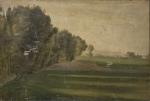 Pierre GRIVOLAS (1823-1906)
Paysage arboré
Huile sur papier marouflé sur toile signée...