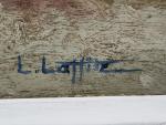 L. LAFFITE (XXème)
Paysage arboré
Huile sur panneau signée en bas à...