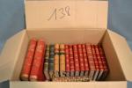 Carton de livres :  Reliures XIXième 16 volumes
En cas...