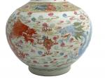 Chine, marque et époque Guangxu (1875-1908)
Vase balustre en porcelaine et...