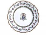 CHINE Compagnie des Indes
Suite de six assiettes rondes en porcelaine...