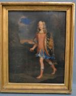 ECOLE FRANCAISE vers 1680
Portrait présumés des enfants de la Montespan...