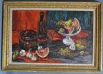 Jean RIGAUD (1912-1999)
La pastèque, Ile d'Yeu, 73
Huile sur toile signée...