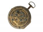 ANONYME
Début XIXe siècle 
Montre en métal doré avec cadran émail...