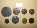 Médailles de table et jetons : 8 pièces Révolution, 1789 Abandon...