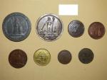 Médailles de table et jetons : 8 pièces Révolution, La République...