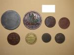 Médailles de table et jetons : 8 pièces Révolution, La République...