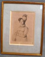 Jean CORABOEUF (1870-1947)
Portrait de femme
Gravure signée en bas à droite
15...