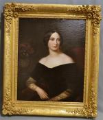 Frederik Ludwig STORCH (1805-1883)
Portrait de dame, 1843
Huile sur toile signée,...