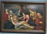 ECOLE FLAMANDE XVIIème siècle
Descente de Croix
Huile sur panneau
67 x 100...