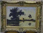 Léon RICHET (1847-1907)
L'étang
Huile sur toile signée en bas à droite
61...