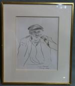 Jean LAUNOIS (1898-1942)
Portrait d'homme, 1940
Dessin signé, daté et situé Cannes...
