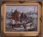 Georges BOUSQUET (1904-1976)
Le port de la Trinité sur Mer, 57
Huile...