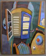 Alain MANCEL BRETONNEAU (né en 1938)
Saint Tropez, fenêtre sur l'Annonciade,...