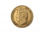 1 pièce or, 40 francs, 1834 Louis Philippe
Lot conservé en...